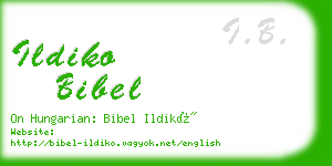 ildiko bibel business card